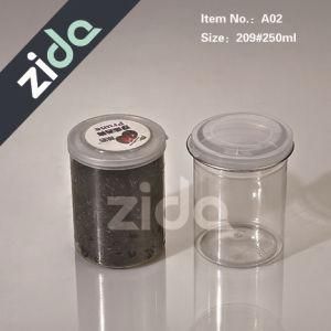 Dry Food Pet Plastic Jar Transparent with Aluminium Lids