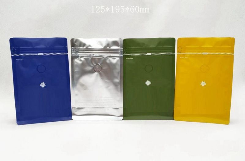 250g 340g 1lb Coffee Pouch Recyclable Zipper Easy Tear Coffee Powder Bag