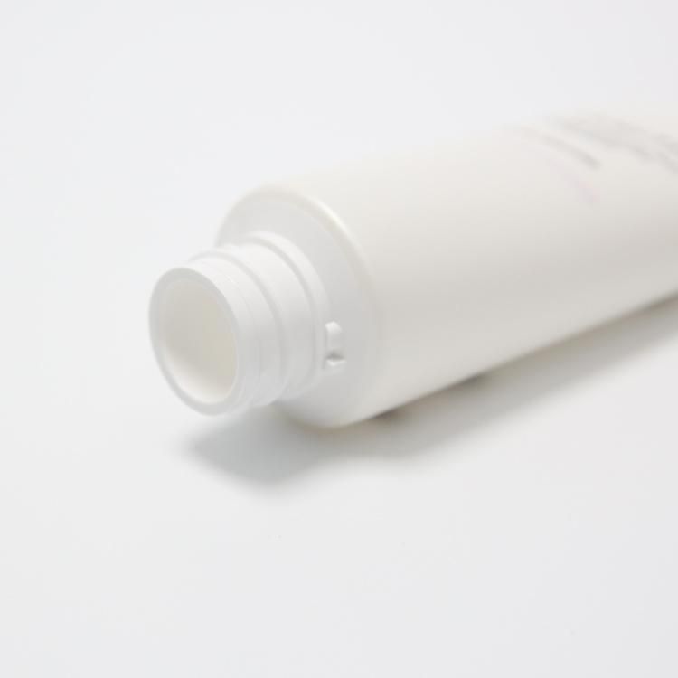 Empty White Frosted PE 100ml Plastic Soft Tube Hand Cream Facial Cleanser Tube with Filp Top Cap Cosmetic Packaging