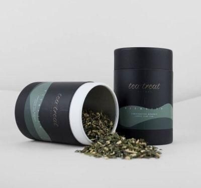Airtight Cylinder Herbal Packaging Tea Cardboard Paper Tube