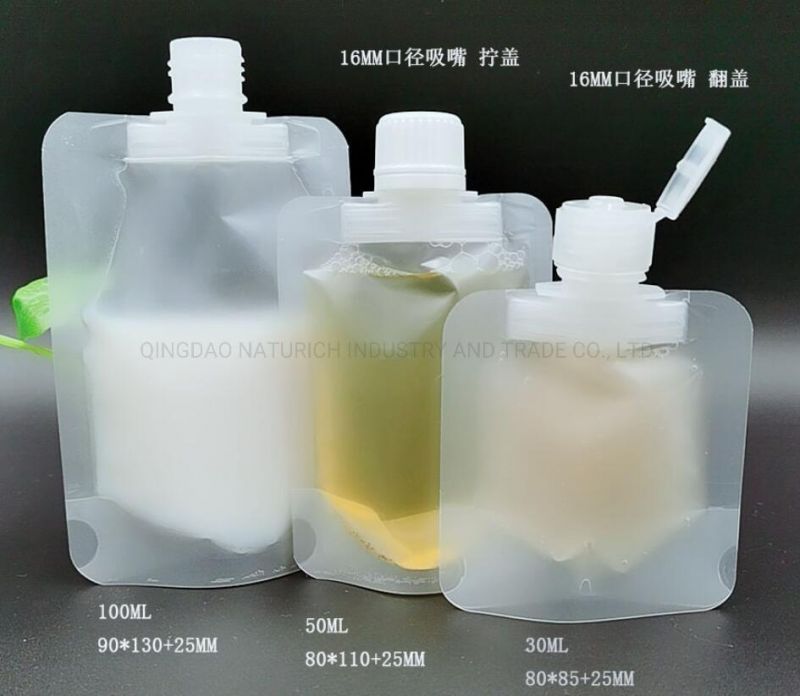 100ml Transparent Hand Sanitizer Stand up Spout Pouch