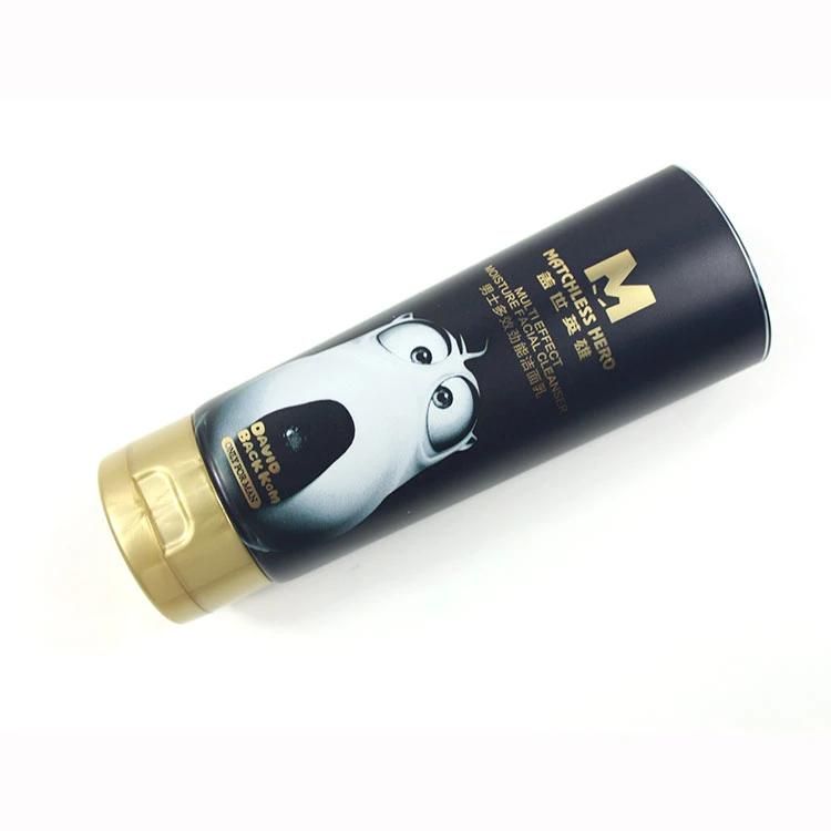 Moisture Plastic Empty Black Squeeze Cosmetic Packaging Tube Abl Tube