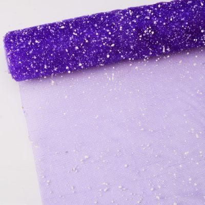 Factory Wholesale Snow Dots Gauze Flower Wrapping Paper Gift Packaging Mesh Paper for Florist Bouquet Packaging Favor