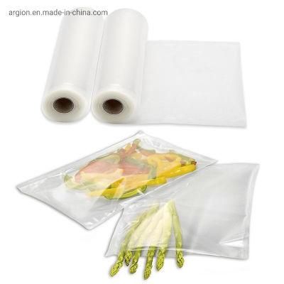 75/90/100um Food Grade Embossed Clear Vacuum Bag Roll with BPA LFGB Certificate