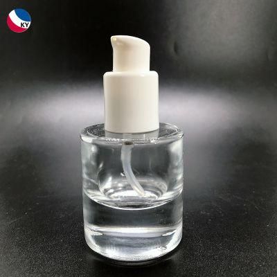 Luxury 30ml Thick Bottom Glass Serum Lotion Bottle with Dropper/Pump Cap