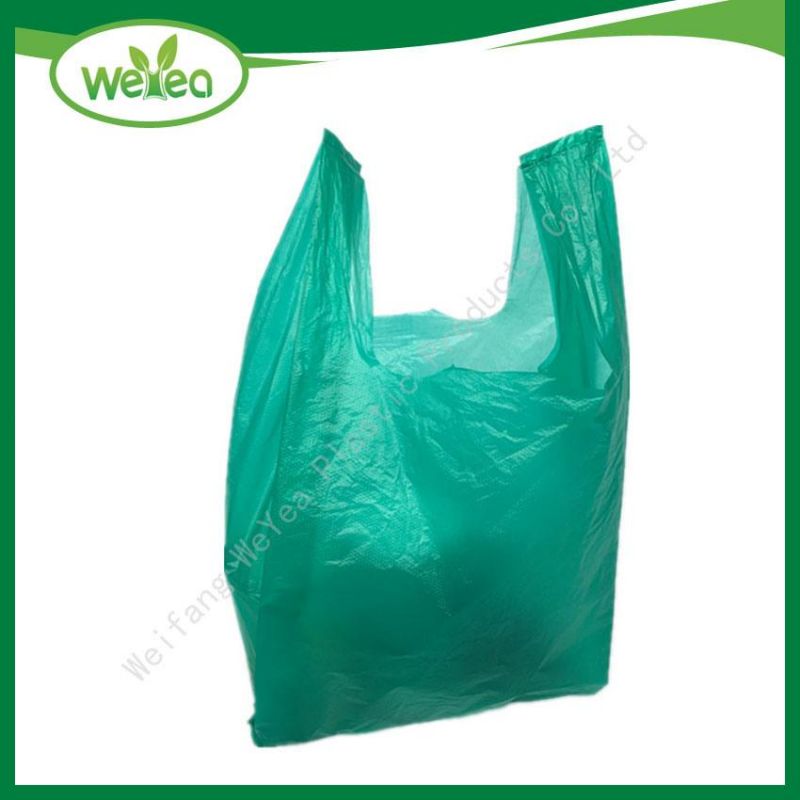 Custom Biodegradable Vest Type T-Shirt Plastic Shopping Bag