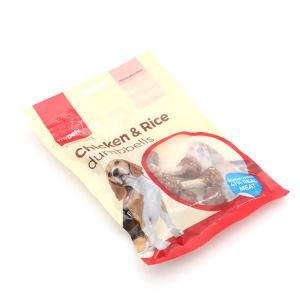 High Quality Laminated Plastic Custom Three Side Seal Bag for Pet Food with Clearwindow