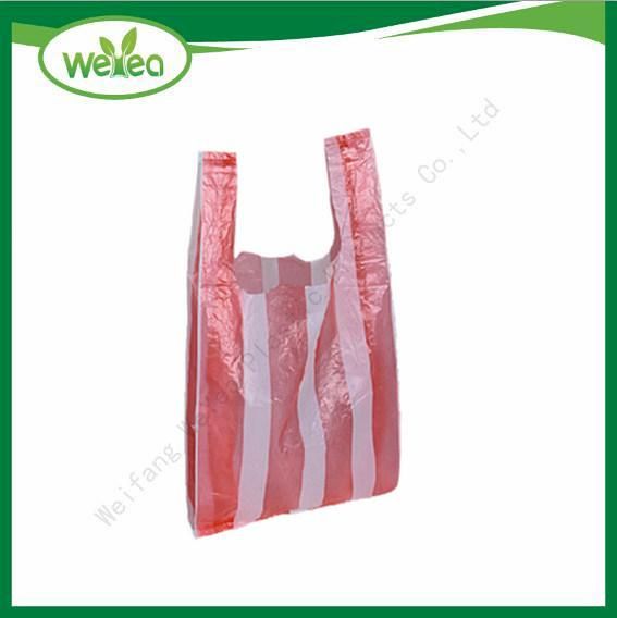 Factory Cheap Plastic Candy Strip Bags and Block T-Shirt Bags