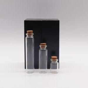 Wholesale and Custom Made Flat Bottom Glass Tube Bottle with Cork