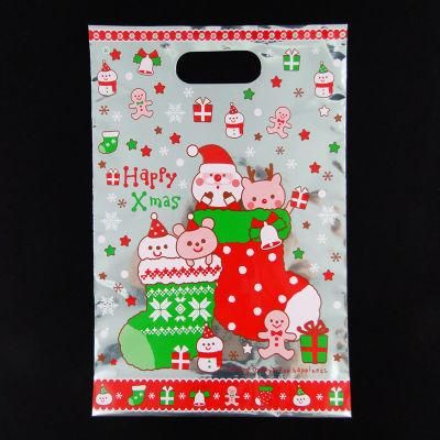 Christmas Plastic Gift Bag with Handle