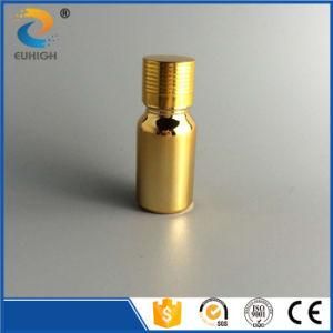 Shiny 10ml Glass Dropper Bottle with Gold Electroplating Surface Handing