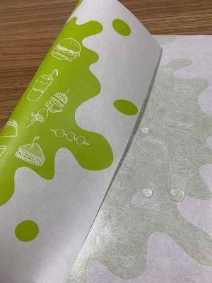 Custom Design Oil Proof Sheet Grease Proof Paper Grease Proof Sheet for Fast Food Burger Sandwich Wrapping