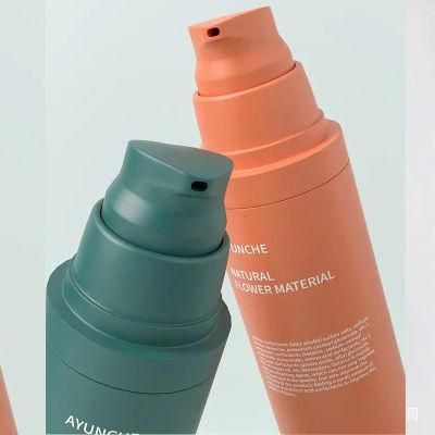 15ml Frosted Cosmetics Green Friendly Bottle Recycled Airless Bottle