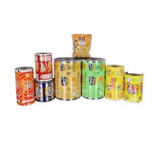 Custom Logo Food Packaging Plastic Auto Packing Film Roll for Snack