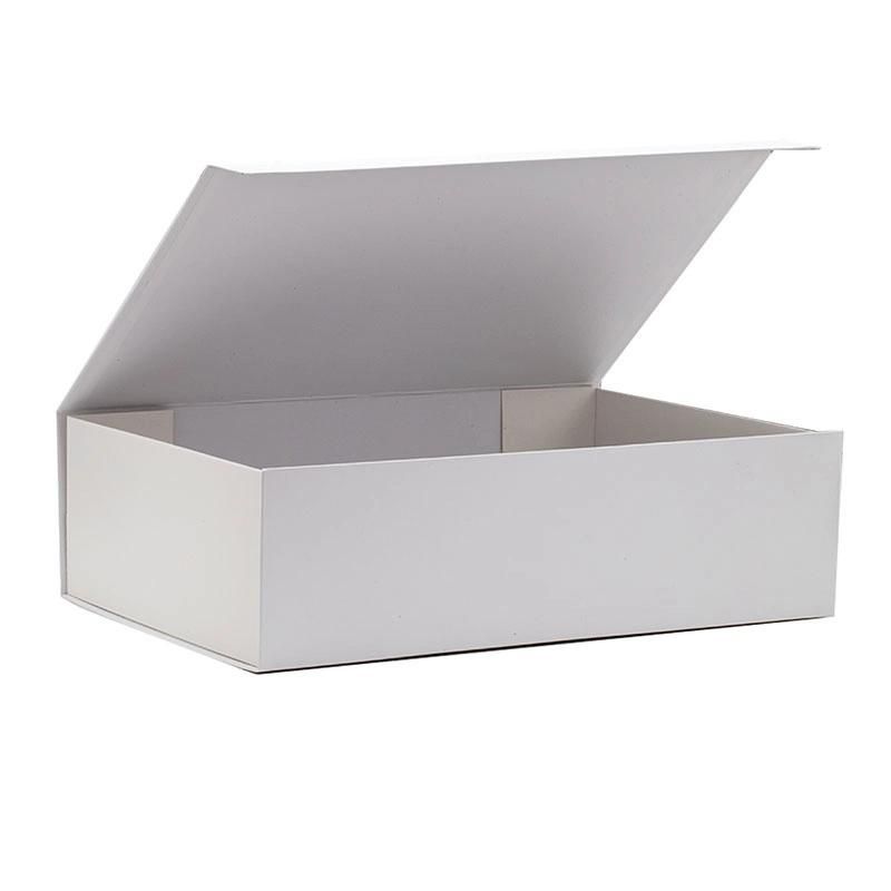 Wholsale White Very Large Folding Gift Set Present Magnetic Ribbon Box