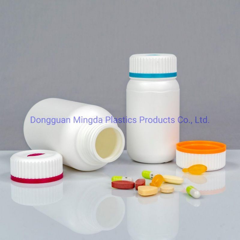 38mm Neck Finish Food Grade Medicine Round HDPE Plastic Bottle