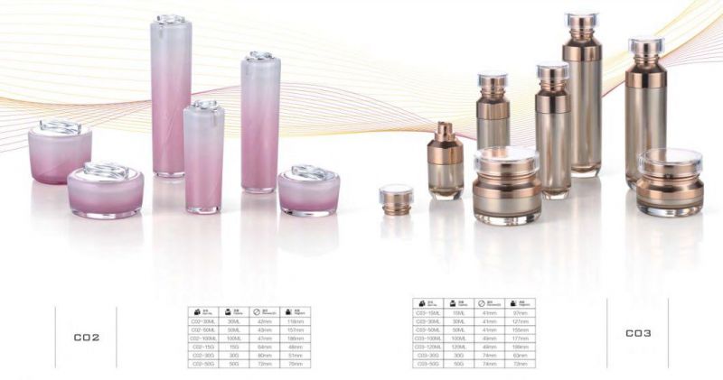 Luxury Cosmetic Empty Acrylic Pump Plastic Bottle Have Stock
