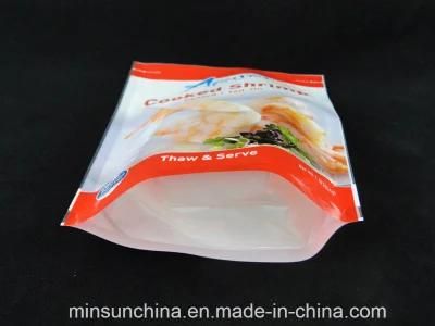 Custom Printed PE Stand up Bag for Seafood Packing