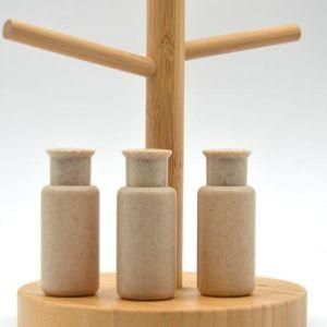 Biodegradable 40ml Wheat Straw Shampoo Bottle with Screw Lid