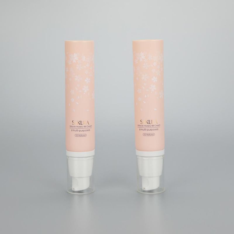Matte Bb Cream Packaging Cosmetic Soft Tube with Airless Pump