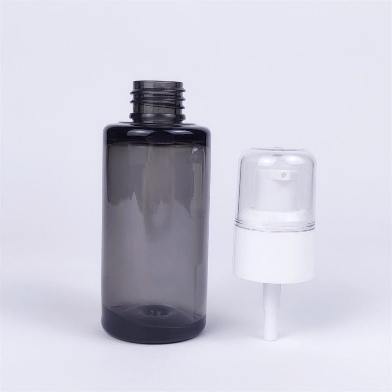 Thick Wall Cylindrical Pet Cosmetic Toner Bottle with Screw Cap