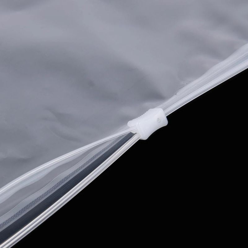 Custom Resealable Frosted OPP Slider Garment Packaging Bag Ziplock Plastic Bag