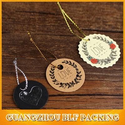Custom Paper Jewelry Hang Tag Printing (BLF-T083)