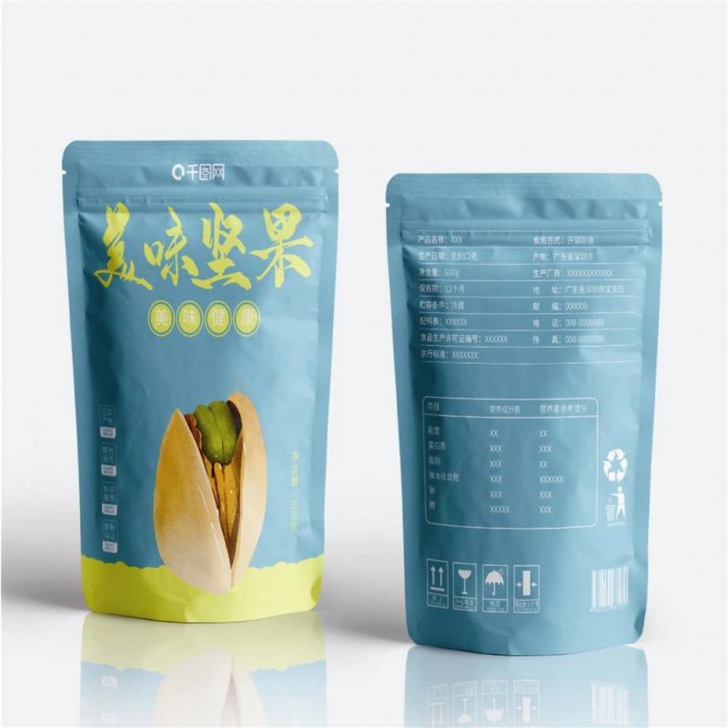 Lself-Sealing Zipper Casual Dried Fruit Plastic Ziplock Plastic Packing Bag