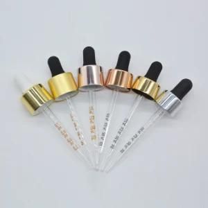 20 410 Light Gold Anodizing Push Button Dropper for Organic Hydrating Vegetal Essence