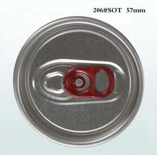202# and 206# Easy Open Aluminium Can Lid for Ring-Pull Can