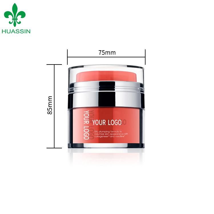 Custom PP Cosmetic Clean Jam Plastic Face Round Acrylic Bottle Cream Pet Clear Storage Glass Wooden Lid Mason Candle Honey Spice Food Borosilicate Jar