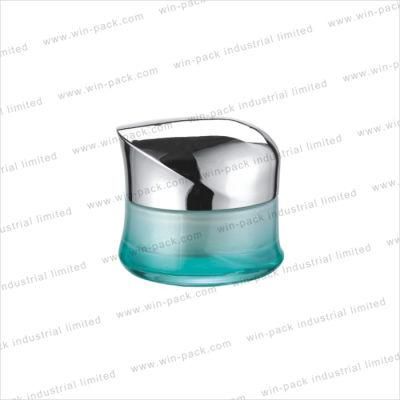 New Design Square Transparent Cream Jar Skin Care Square Black Cap Glass Container 30g 50g