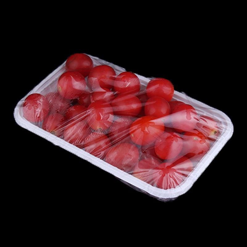 Disposable Frozen Food Tray Packaged Black Red Supermarket Meat Blister Packing Plastic Food Tray