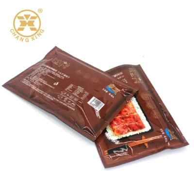 Custom Printed Dry Meat Packaging 3 Sides Seal Nylon Plastic Packaging Vacuum Bags