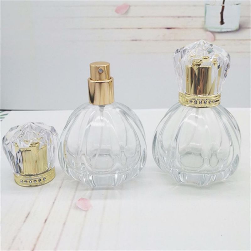 Luxury Glass Perfume Bottle 50ml 100ml Cosmetic Bottle of Perfume for Women Lady