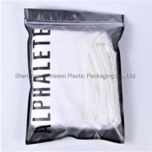 Custom OPP PVC Zipper Packing Clothing Bag with Your Logo Custom Ziplock Frosted Packing Clothing Bag