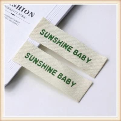 Coustom Natural Fabric Double Sided Clothing Labels for Garment