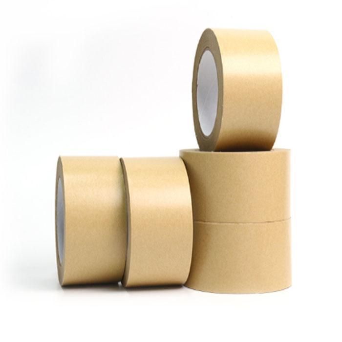 Biodegradable Fiber Reinforced Water Activated Packing Brown Kraft Gummed Paper Tape