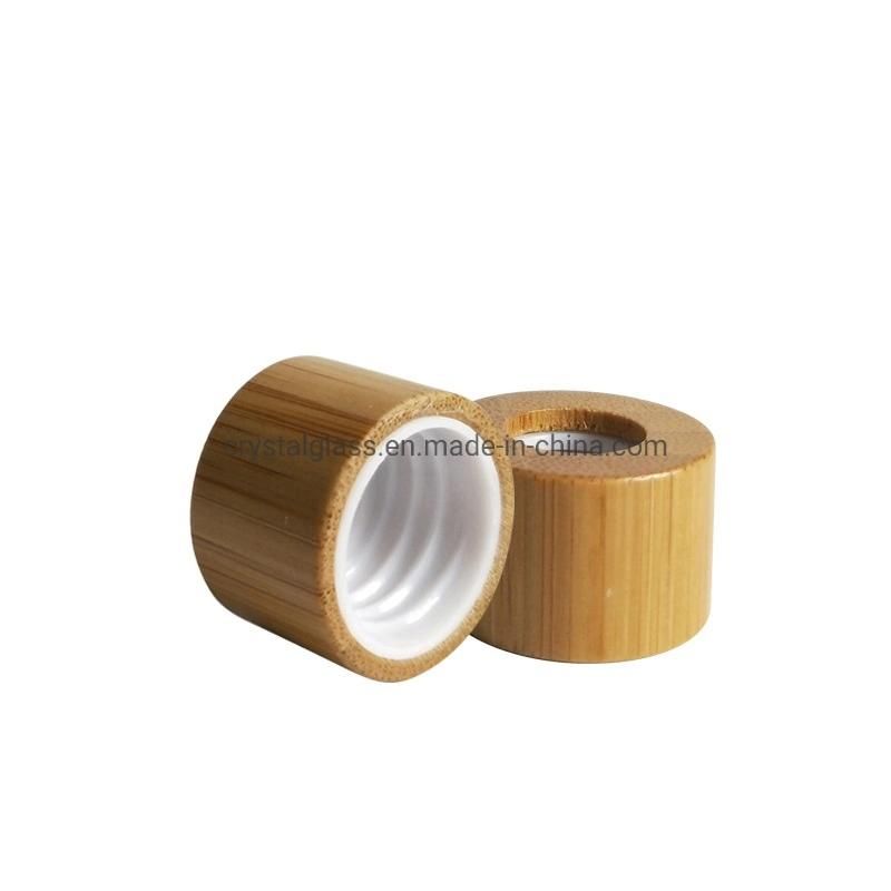 50ml 100ml Advanced Customized White or Matt Black Essential Oil Dropper Bottle with Bamboo Ring