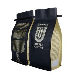 Box Bottom Biodegradable Paper Bag Recycle Bag Snack Coffee Tea Nuts Food Packaging Bag