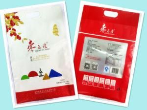 Plastic 3 Sides Seal Red Dates Packaging with Handle