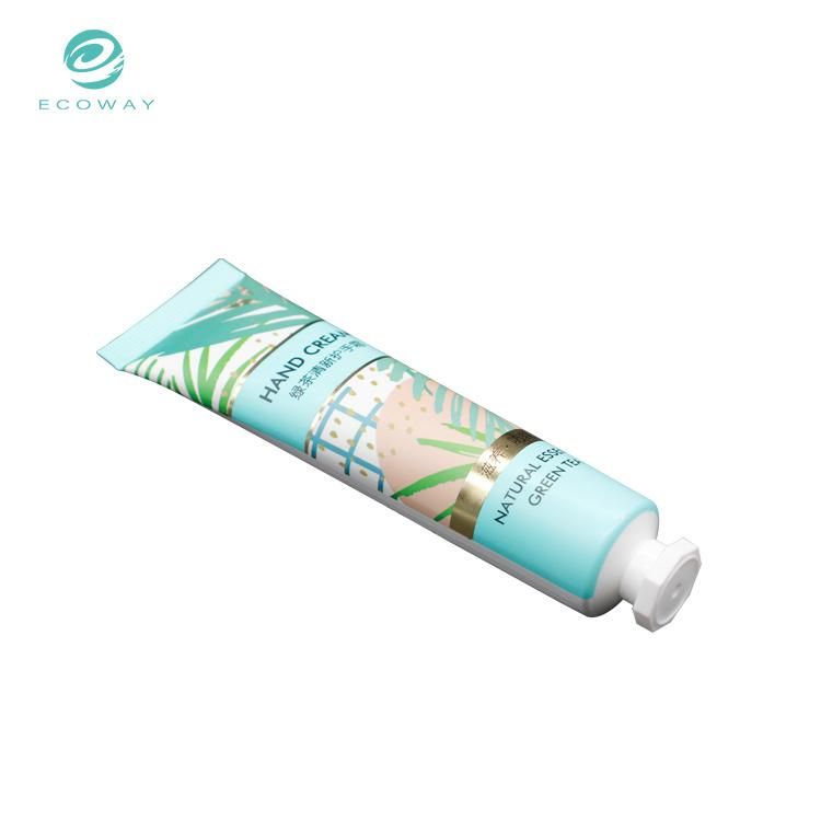 White Octagonal Screw Cap Sheet Offset Printing 50g High Quality Hand Cream Tube