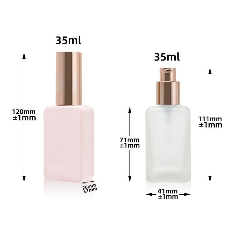 35ml Cosmetics Glass Packaging Eco Friendly Packaging Cosmetic Sunscreen Glass Bottle