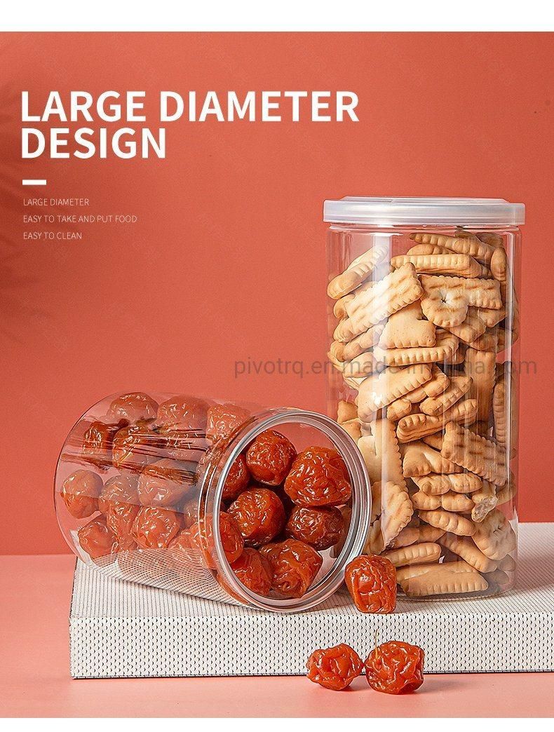 165 Ml Nut Dry Fruit Candy Snack Packaging Plastic Easy Open Jars Containers for Pickles