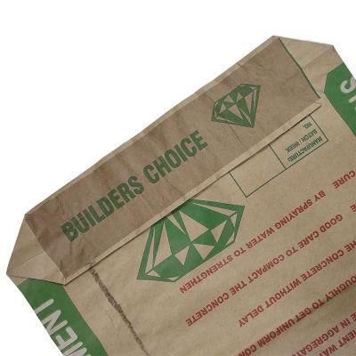 Custom China Multiwall 50kg Cement Paper Bag Brown Kraft Cement Bags 50kg in China