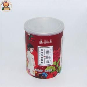 Custom Cylinder Cardboard Protein Powder Packaging Container Food Composite Paper Can