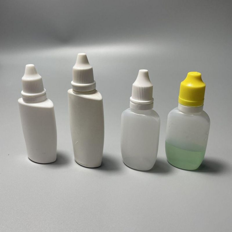 Plastic Oval E Liquid Medicine Squeeze Empty Eye Dropper Bottle