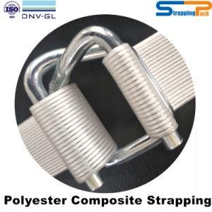 DNV GL, ISO9001 Certificate Polyester Composite Strapping for packing