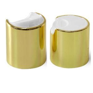 24/410 Aluminum Light Gold Disc Top Cap