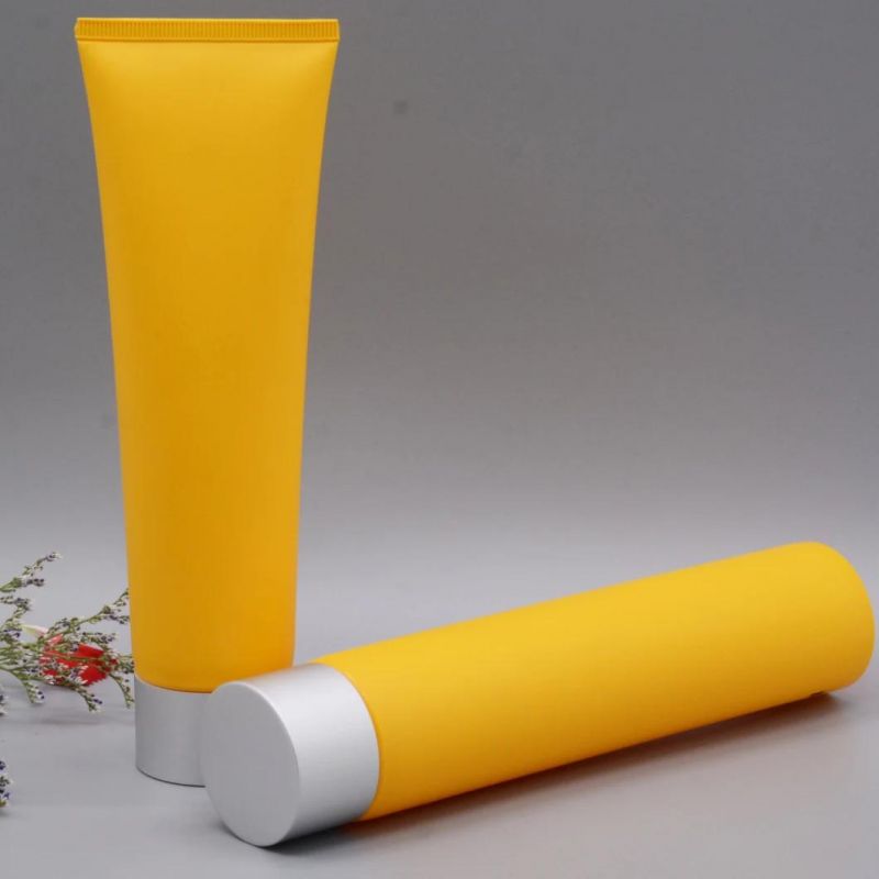 Hand Cream Body Lotion Cosmetic Packaging with Elec-Plating Cap Tube